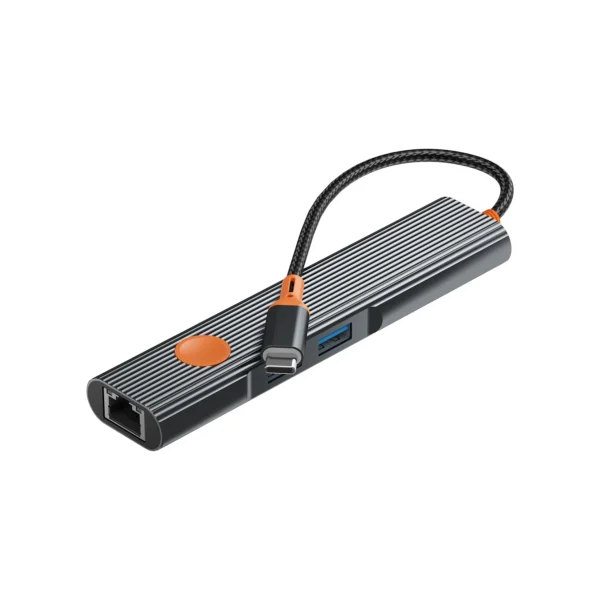WIWU Travel Série 5-in-1 USB-C Hub (Cinzento)