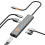 WIWU Travel Série 5-in-1 USB-C Hub (Cinzento)
