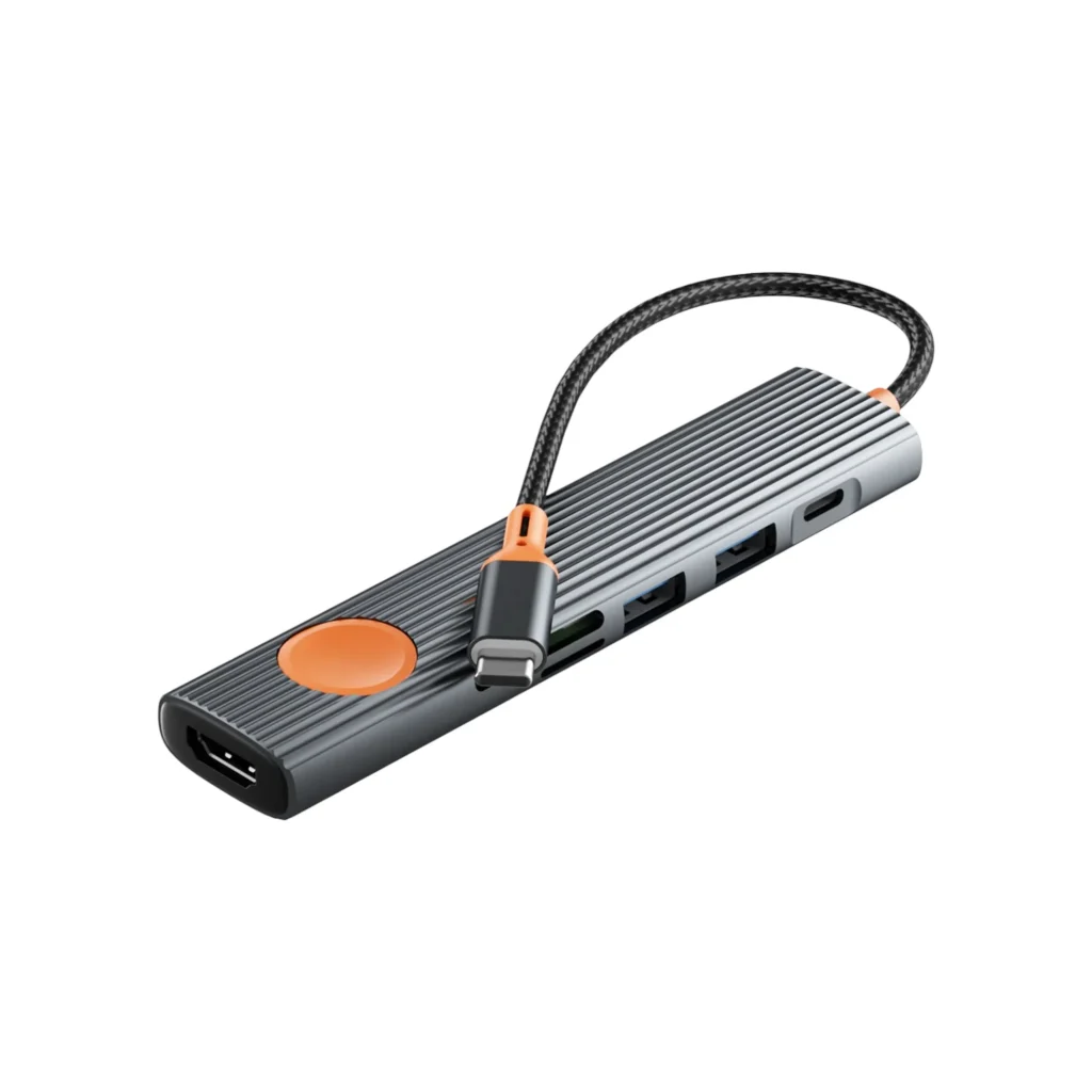 WIWU Travel Série 7-in-1 USB-C Hub (Cinzento)